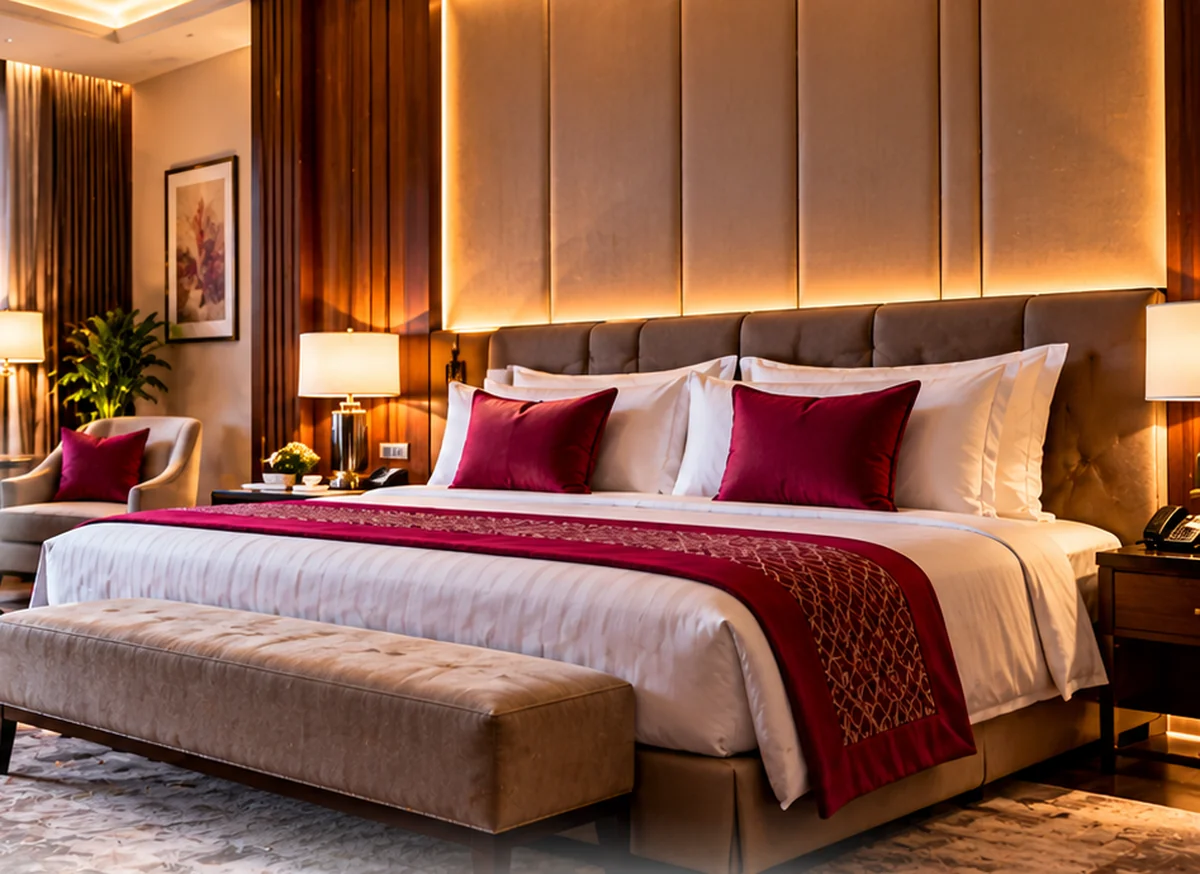 Representative hotel interior, brought together through considered hospitality essentials