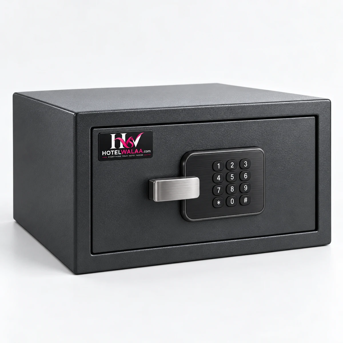 Illustrative Hotelwalaa-branded mockup of Guest-room safes